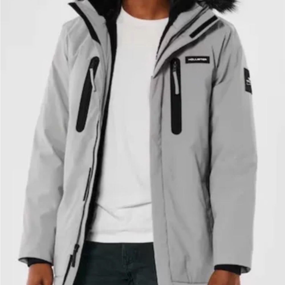 Hollister Light Gray Performance Jacket